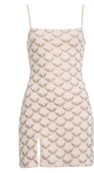 STAUD Las Palmas Beaded Minidress