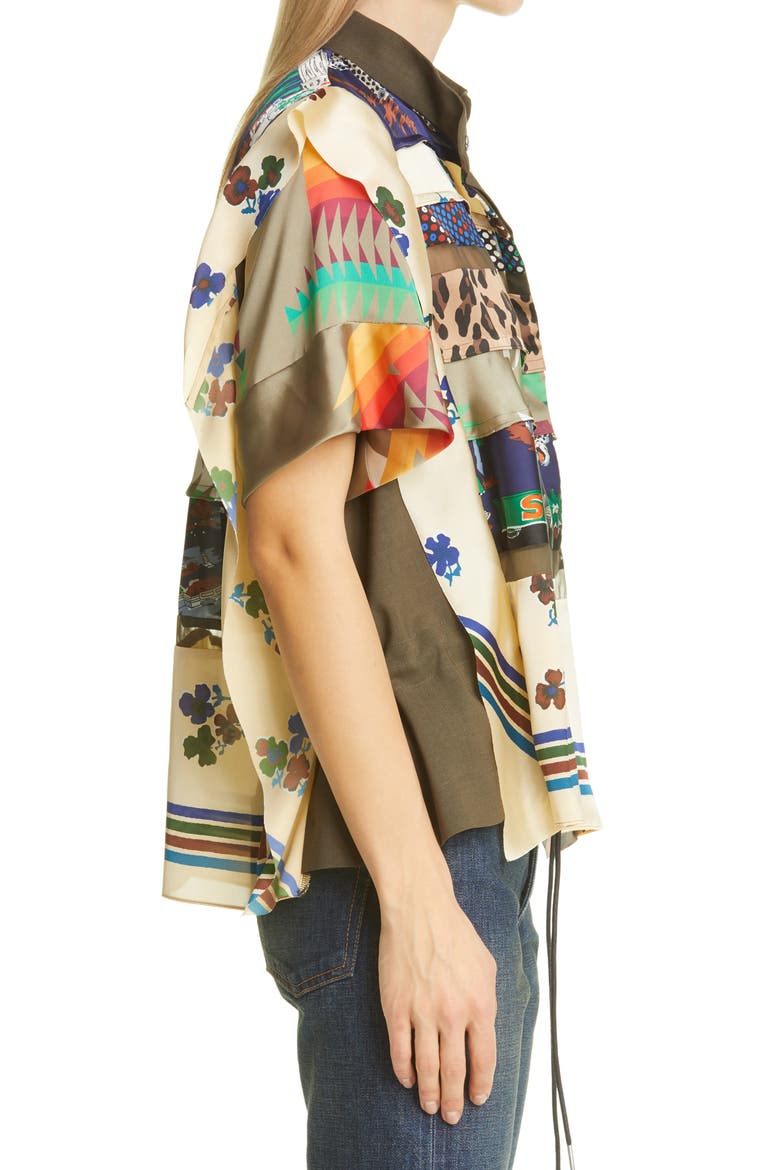 Hank Willis Thomas Archive Patchwork Shirt, Alternate, color, BEIGE MULTI