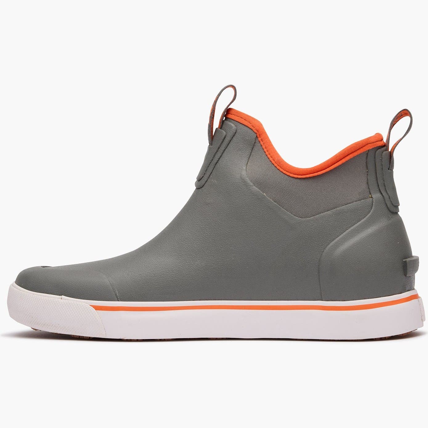 Drystrike Waterproof Gray & Orange Deck Boot, Alternate, color, CHARCOAL GREY ORANGE