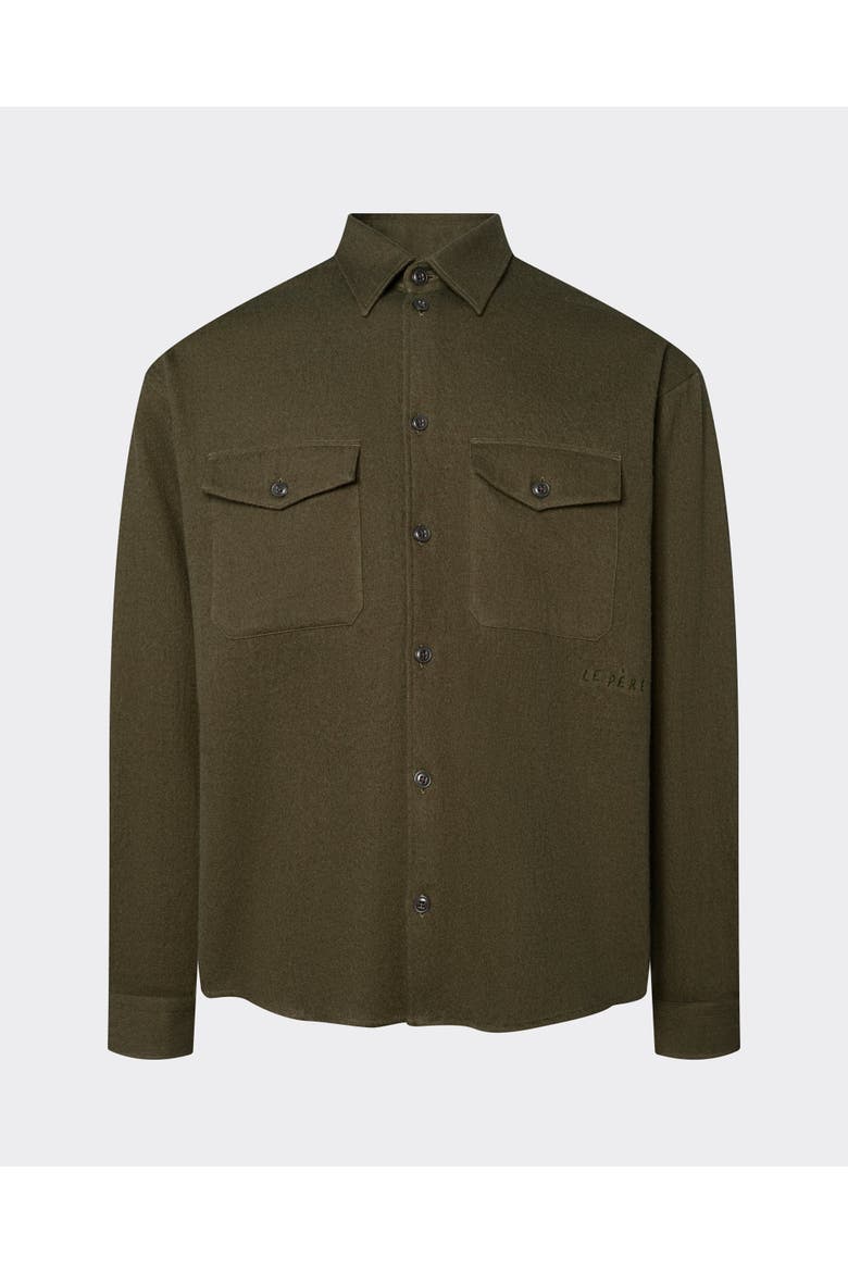 le PÈRE Workwear Button Down Green, Main, color, Green