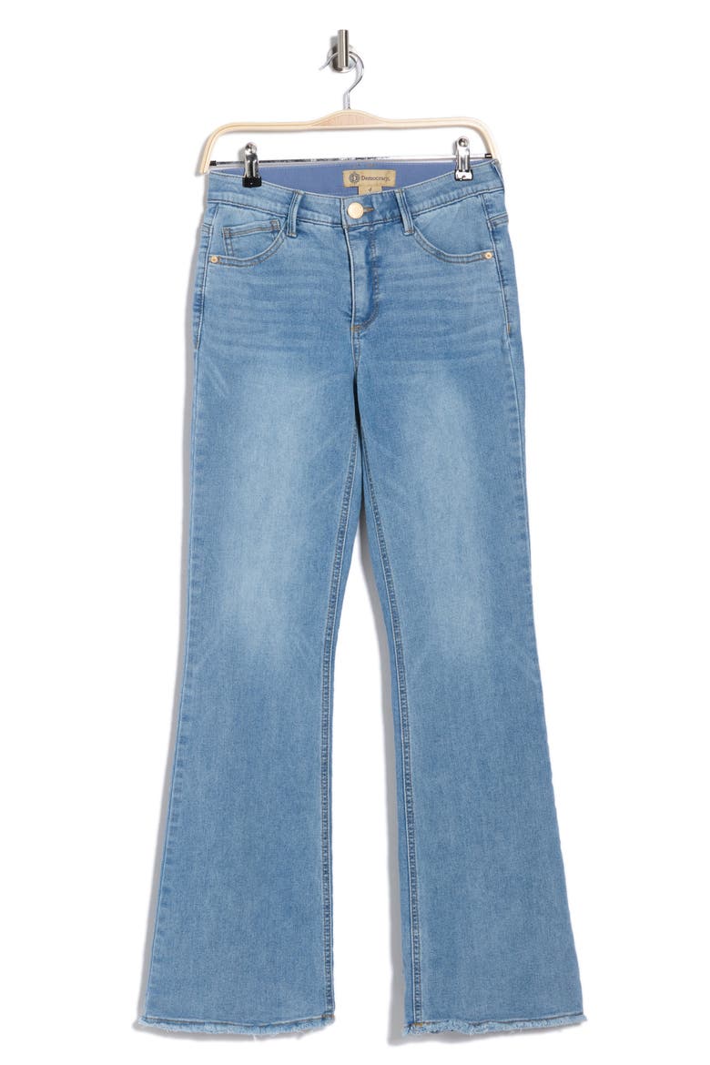Fray Hem Itty Bitty More Bootcut Jeans, Alternate, color, LIGHT BLUE