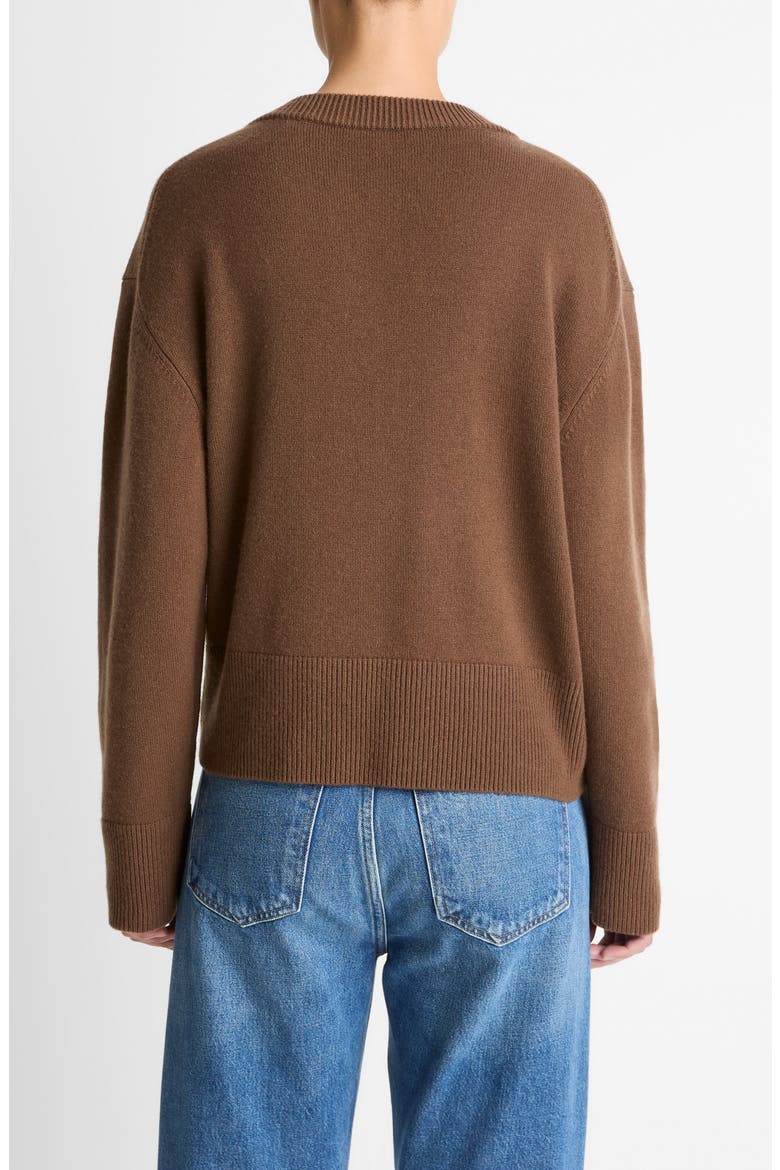 Wool & Cashmere V-Neck Sweater, Alternate, color, HAZELNUT