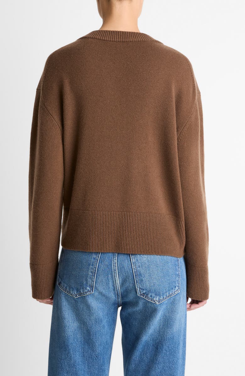 Vince Wool & Cashmere V-Neck Sweater, Alternate, color, Hazelnut