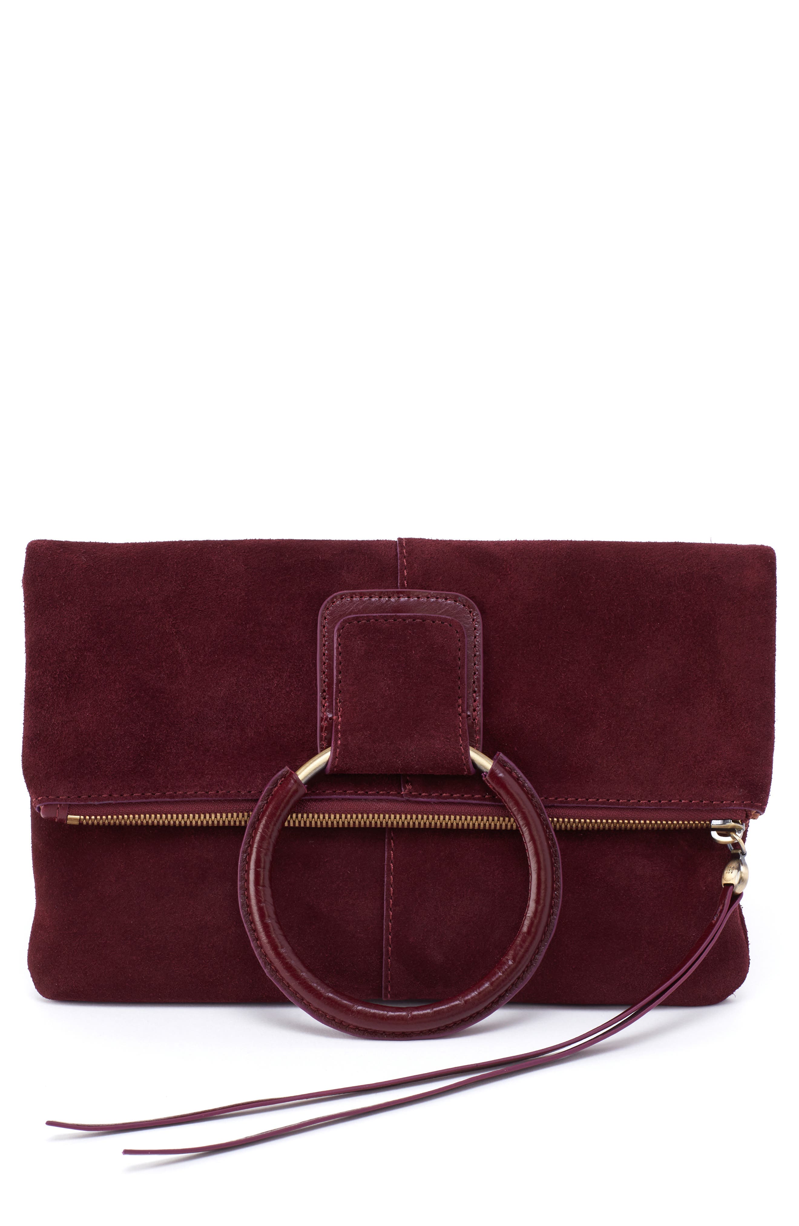 HOBO Heidi Leather Clutch, Main, color, 