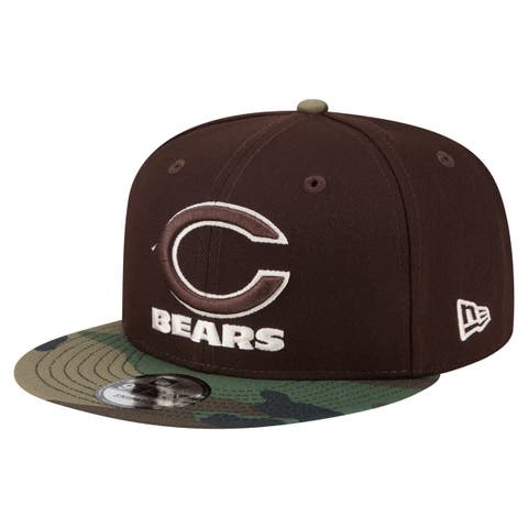 Men's New Era  Dark Brown Chicago Bears Burnt Wood Camo 9FIFTY Snapback Hat