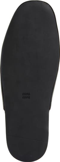 Miu Miu Logo Slipper Mule (Women) | Nordstrom