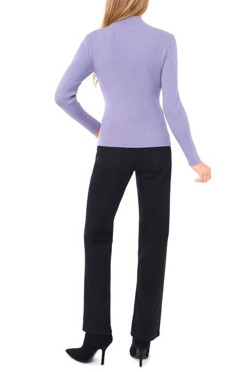 Halogenr Halogen(r) Rib Quarter Zip Sweater In Blue