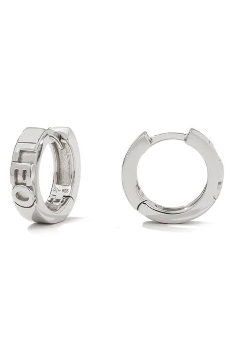 Zodiac Sign Hoop Earrings