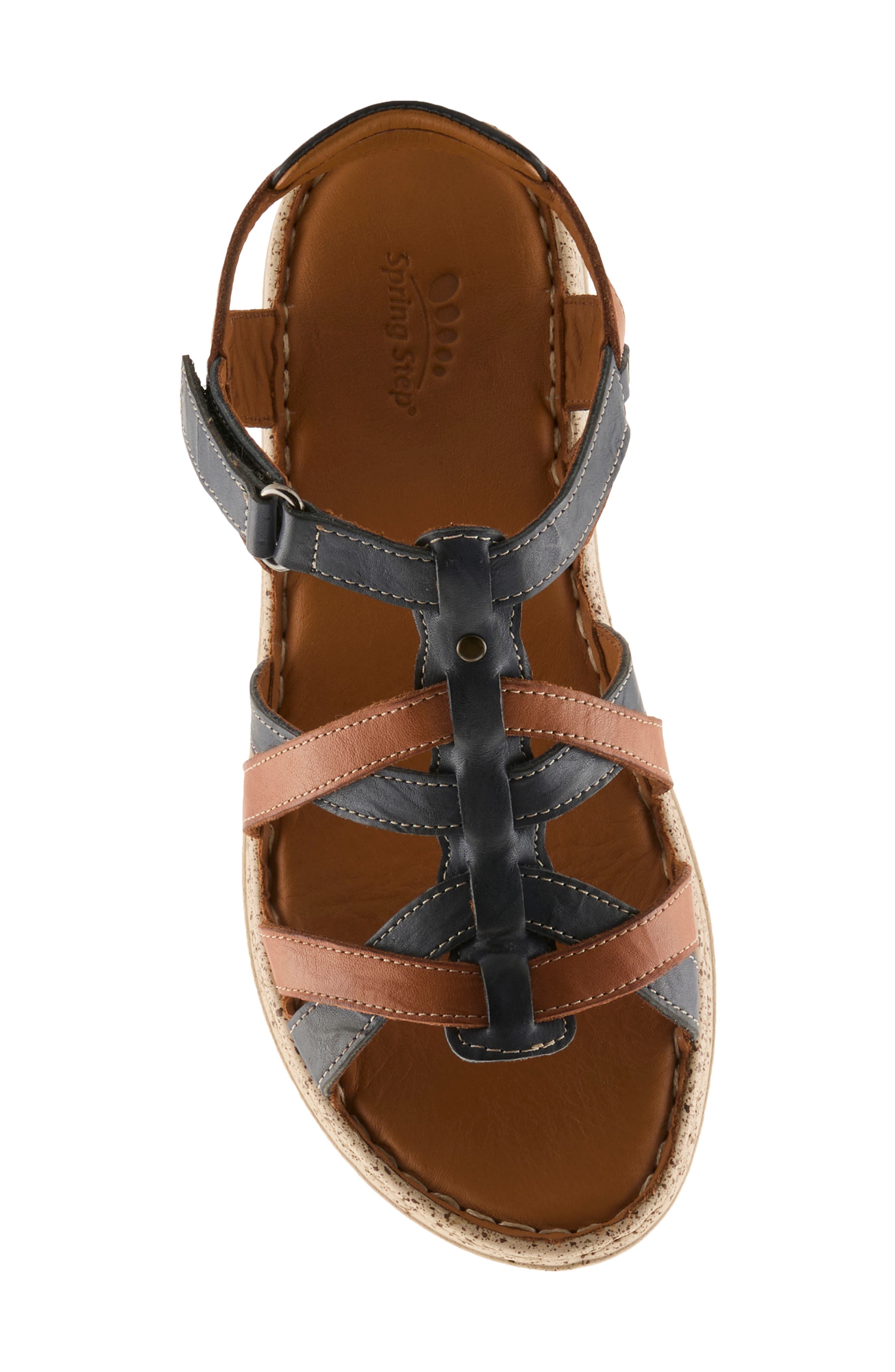 Nyxelle Cage Sandal, Alternate, color, NAVY MULTI