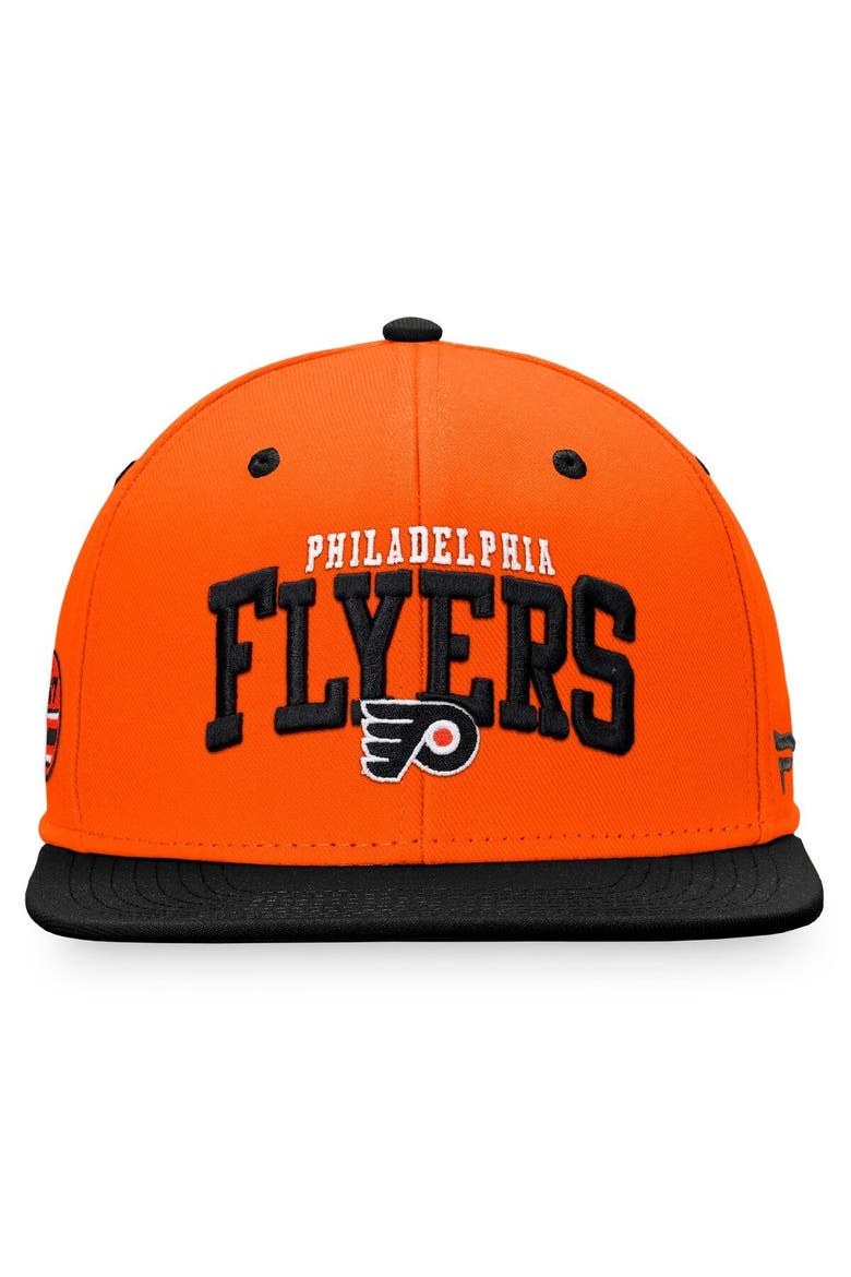 Men's Fanatics Branded  Orange/Black Philadelphia Flyers Iconic Two-Tone Snapback Hat, Alternate, color, Orange