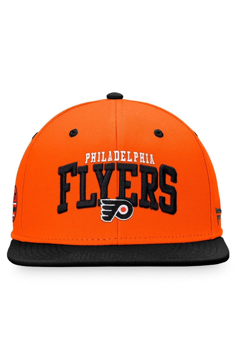 FANATICS Men's Fanatics Branded  Orange/Black Philadelphia Flyers Iconic Two-Tone Snapback Hat, Alternate, color, 