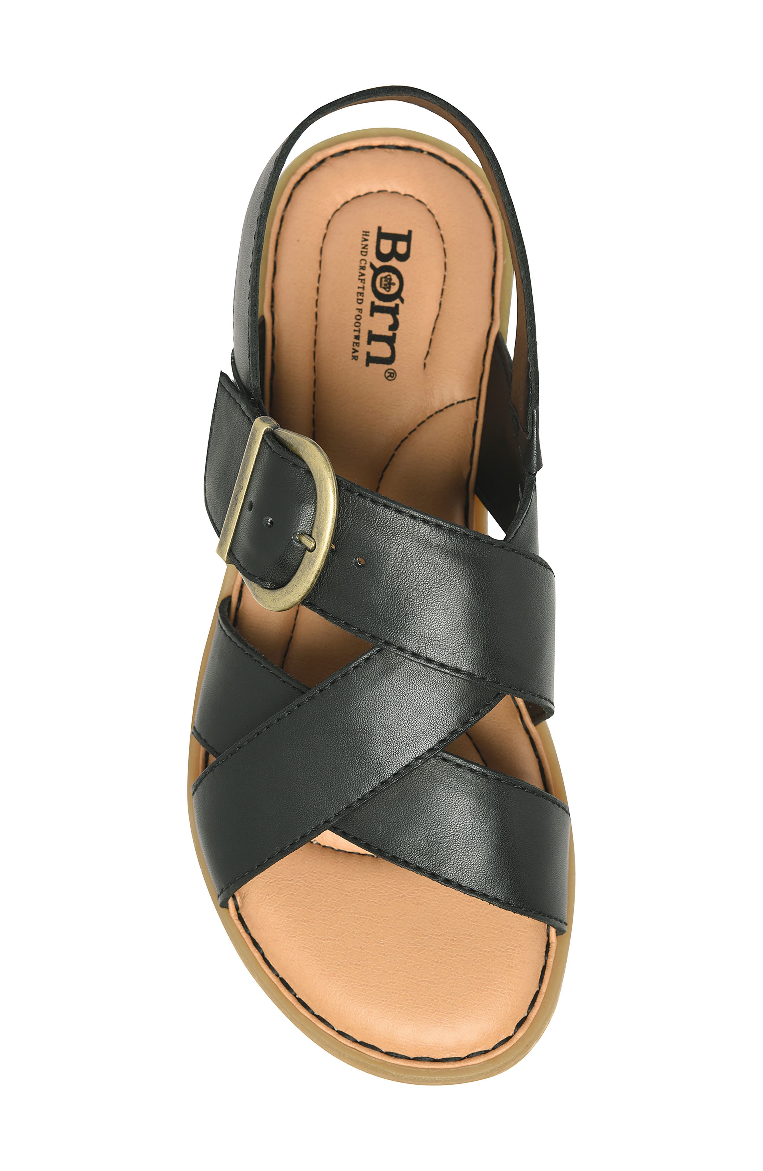Børn Beebe Sandal, Alternate, color, Black Leather
