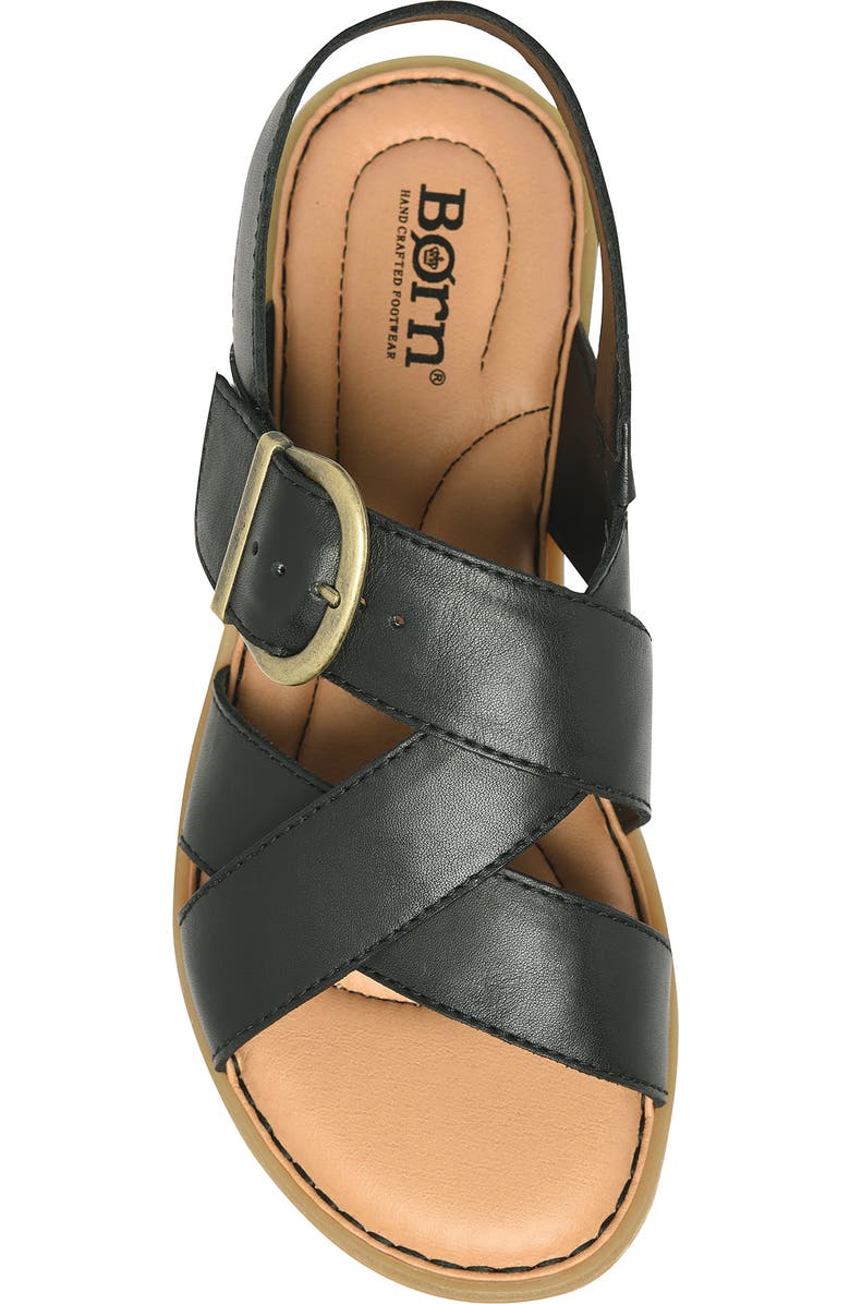 Børn Beebe Sandal, Alternate, color, Black Leather