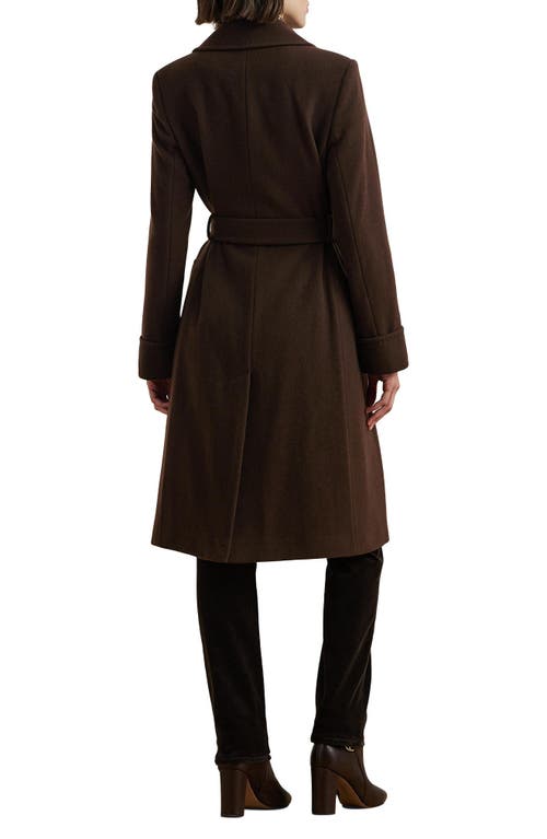 Ralph Lauren Women's Wool-blend Belted Wrap Coat In Brown