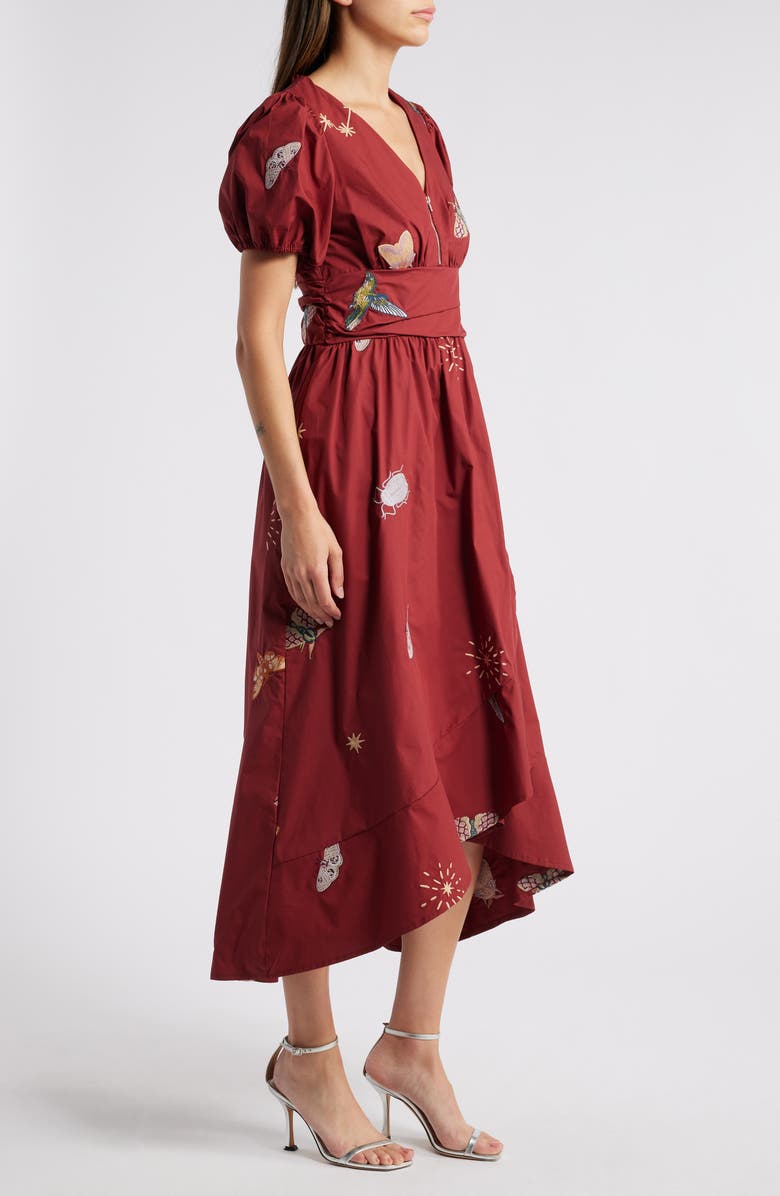 CIEBON Arya Embroidered Cotton Maxi Dress, Alternate, color, 