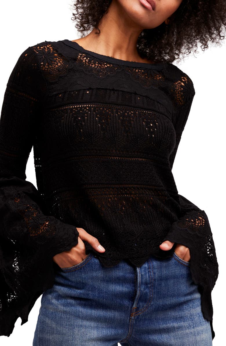 Free People Once Upon a Time Lace Top, Main, color, 