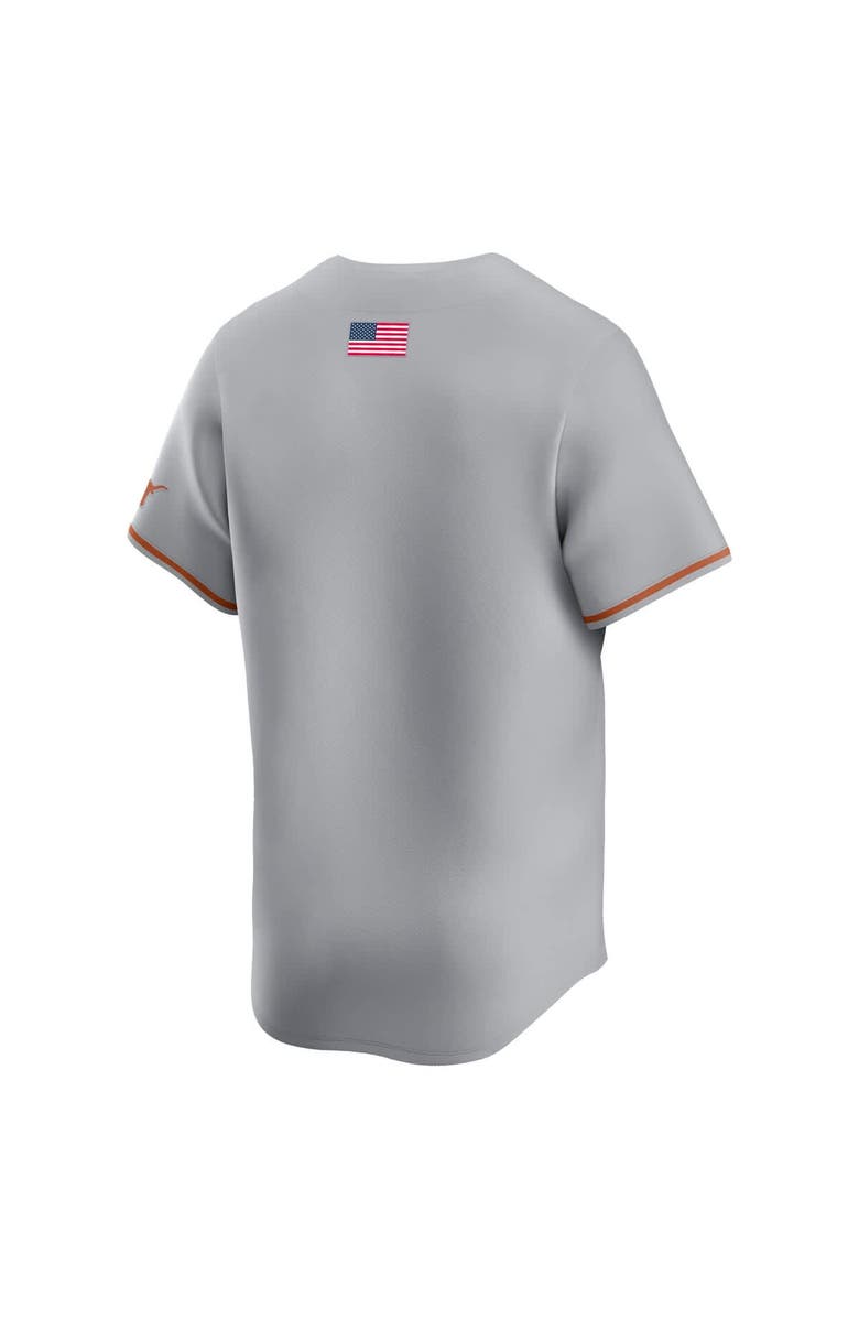 Nike Men's Nike Gray Texas Longhorns Alternate Limited Baseball Jersey, Alternate, color, Gray