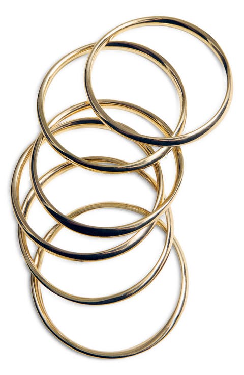 Set of Six Bangle Bracelets