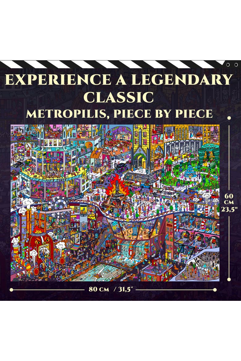 1000-Piece Jigsaw Puzzle for Adults - Metropolis, Nosferatu & Roman Empire, Alternate, color, Metropolis