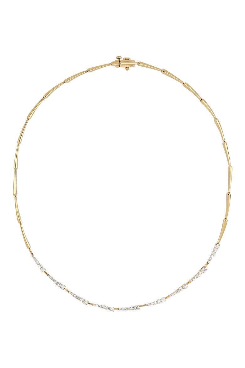 18K Gold Audrey Diamond Tennis Necklace, Main, color, 18K YELLOW GOLD