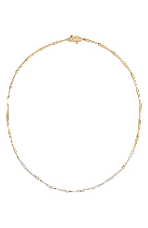 Audrey Diamond Tennis Necklace