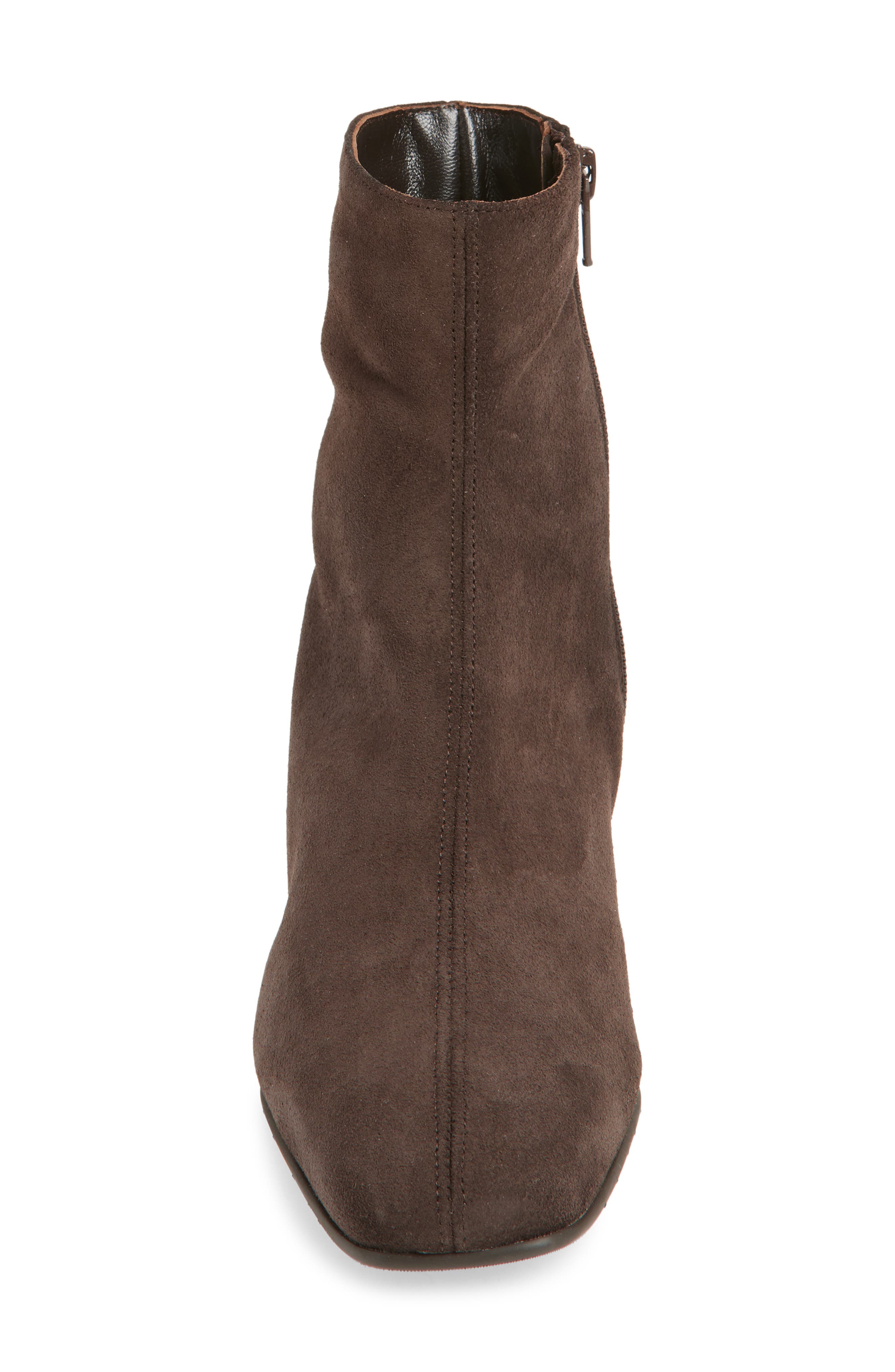Aquatalia Loretta Weatherproof Suede Bootie, Alternate, color, Espresso Suede