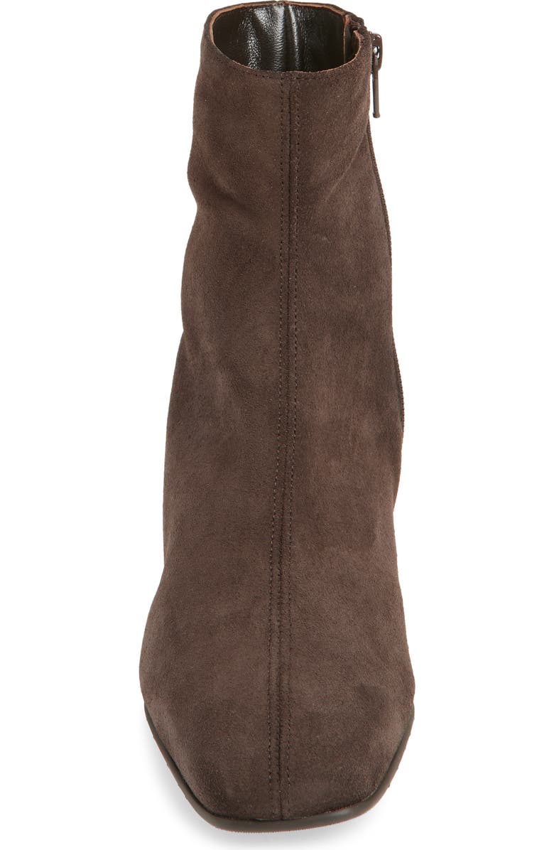 Aquatalia Loretta Weatherproof Suede Bootie, Alternate, color, Espresso Suede