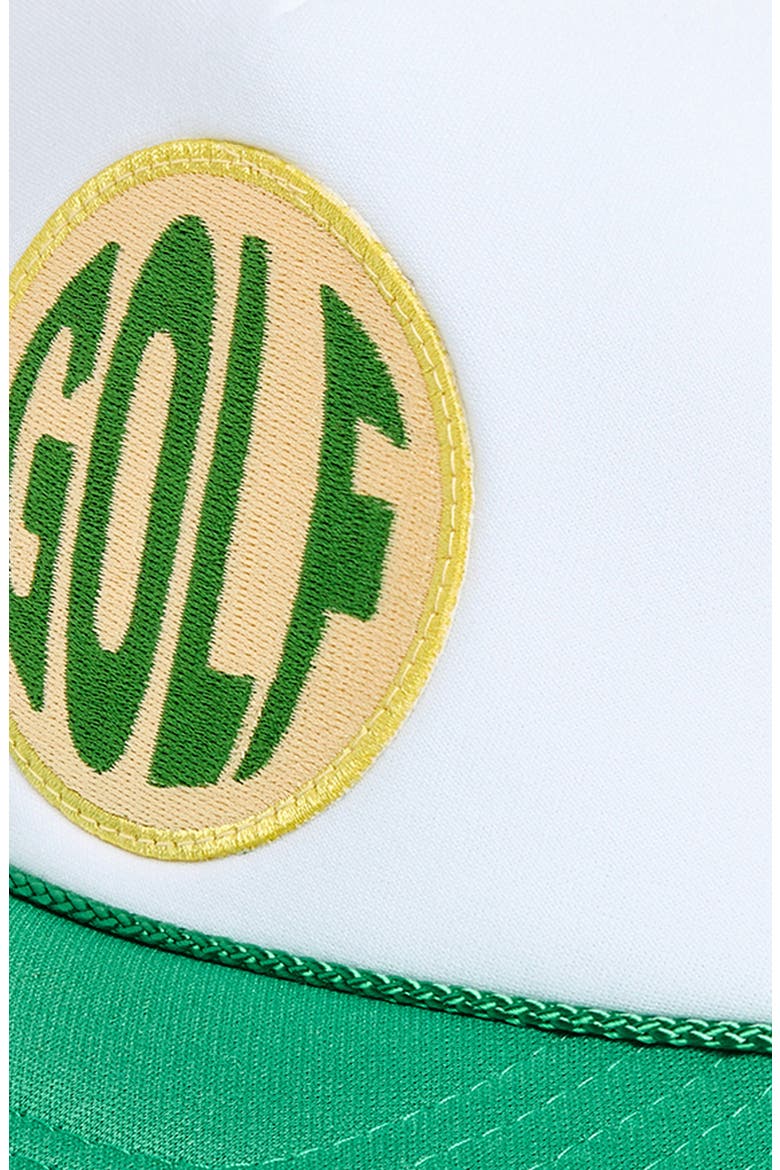 Golf Trucker Hat, Alternate, color, GREEN SPLIT