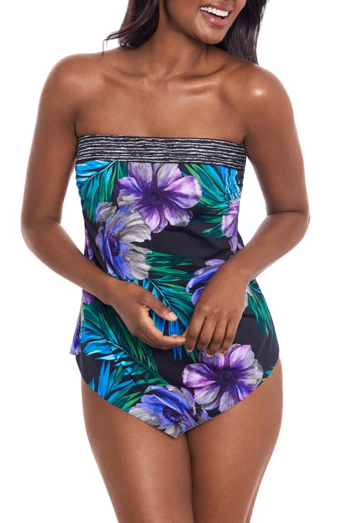 Flora Aura Hankini One-Piece Swimsuit