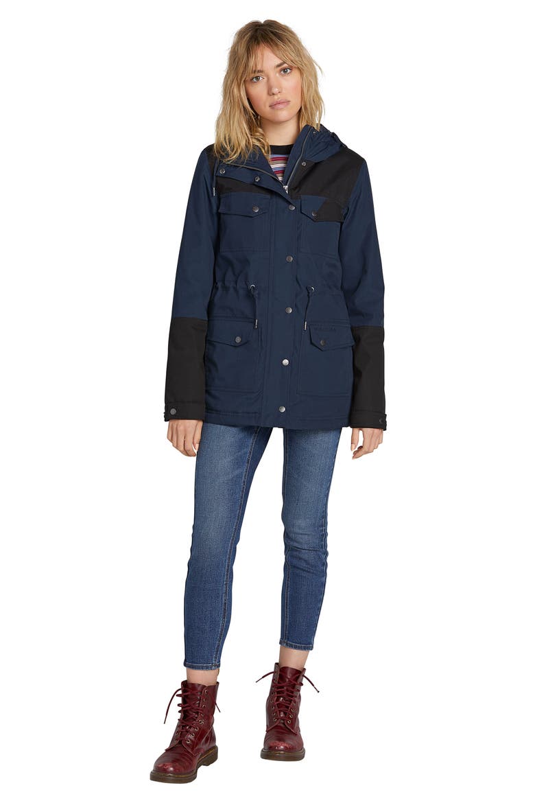 Venston 5K Water Resistant Hooded Parka, Alternate, color, MULTI BLUE