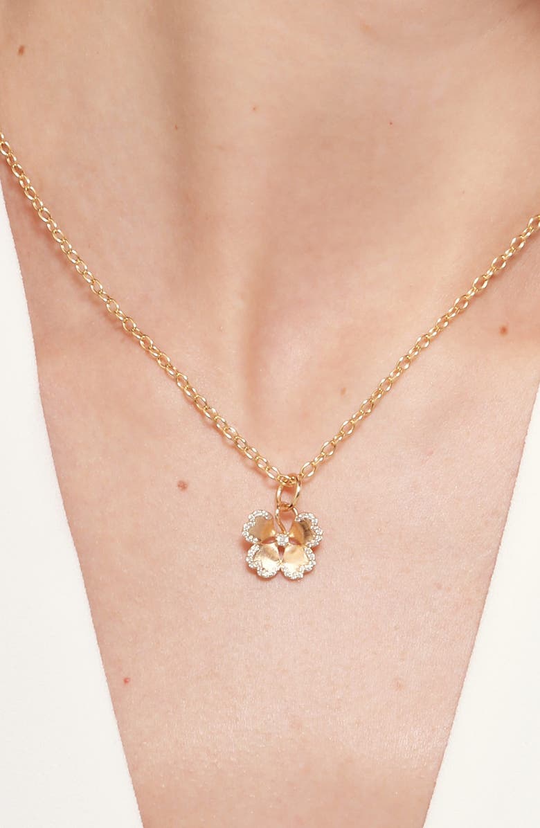 SYNA Cerez Fleur Charm, Alternate, color, Yellow Gold