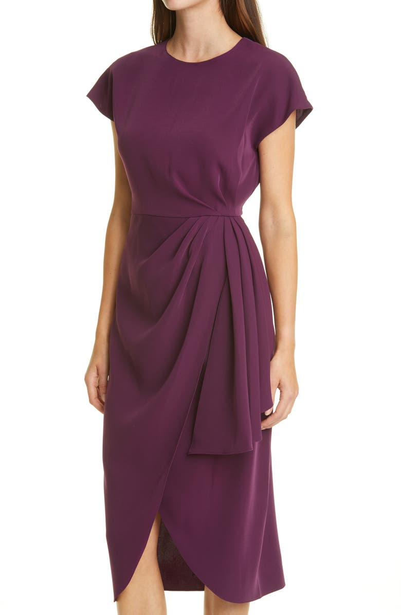 Sachin & Babi Stretch Crepe Midi Dress, Alternate, color, 