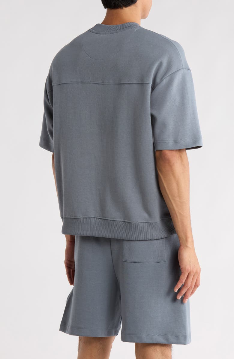 DENIM AND FLOWER Relaxed Fit Crewneck T-Shirt, Alternate, color, Mid Blue