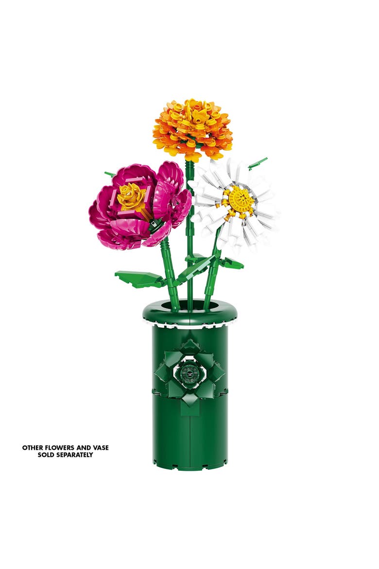 Bricktanicals Floral Deco Vase Building Set, Alternate, color, Green