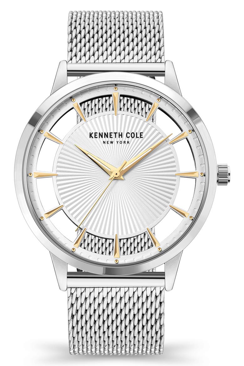 Round Bracelet Watch, Main, color, SILVER