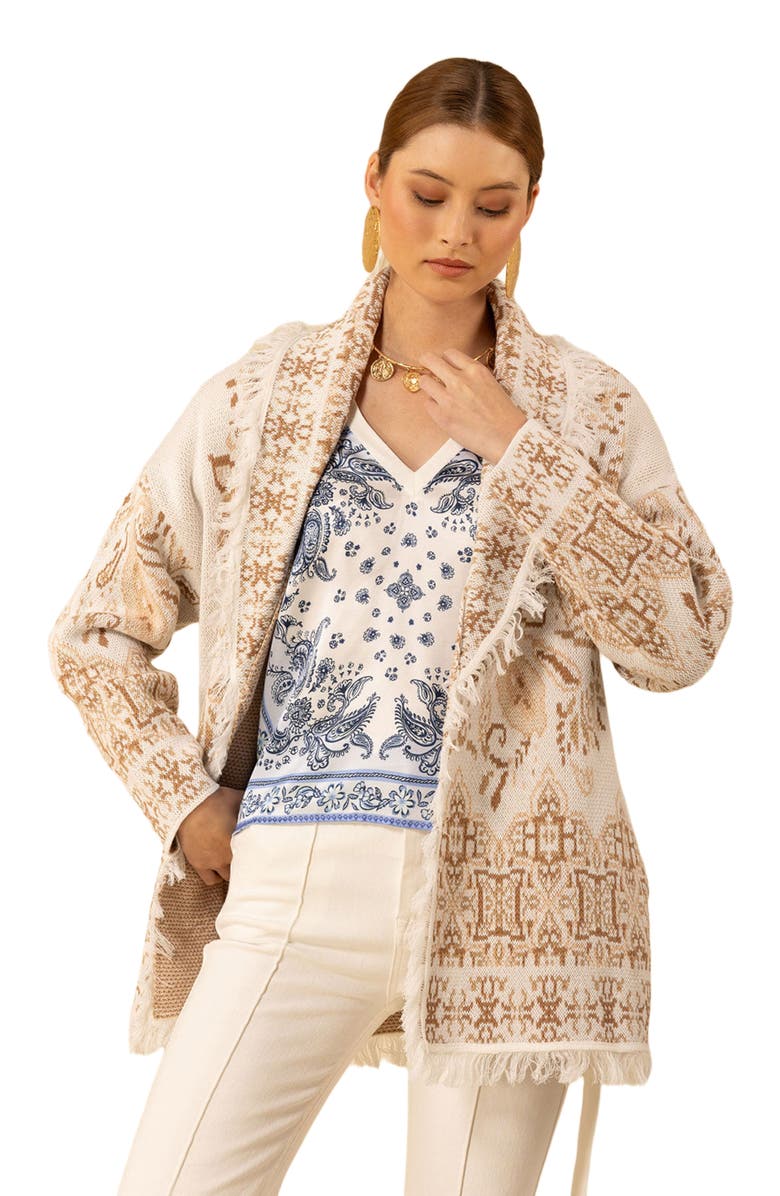 Hale Bob Capri Jacquard Sweater, Alternate, color, 