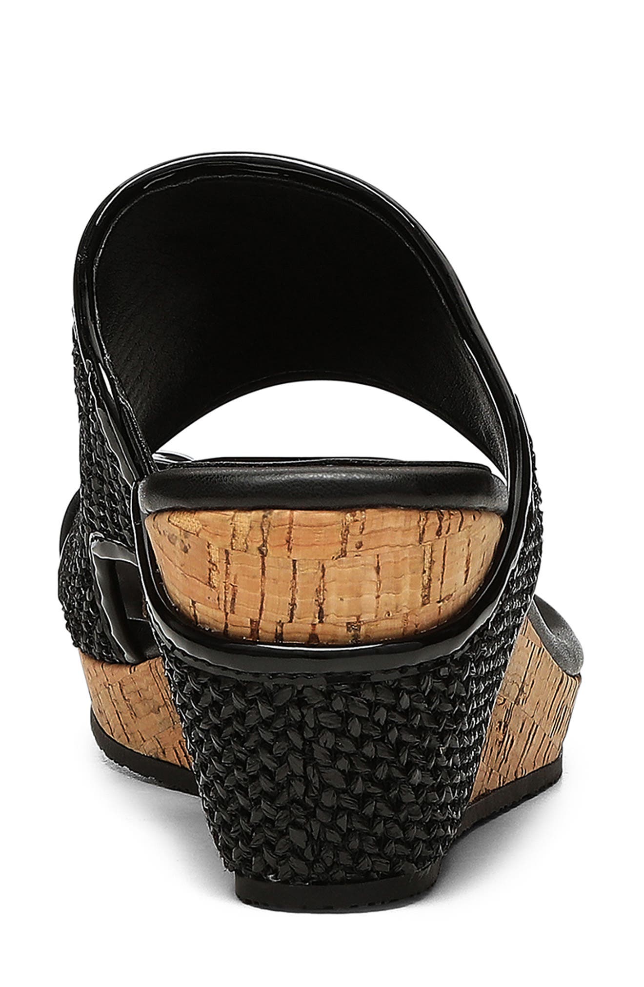 Donald Pliner Platform Wedge Sandal, Alternate, color, Black