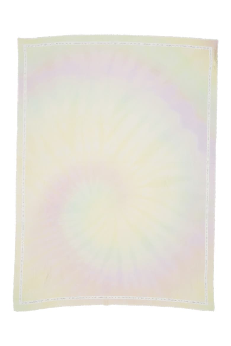 Tie Dye Silk & Modal Scarf, Alternate, color, MULTI/ LIGHT BLUE