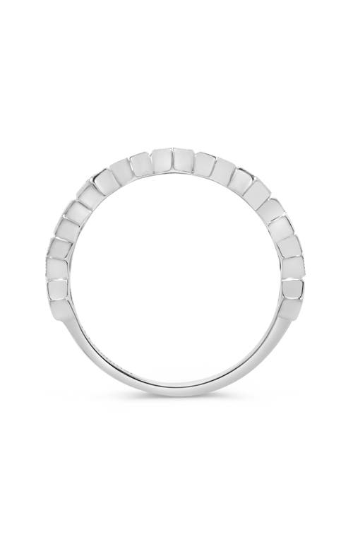 H.j. Namdar 14k White Gold Diamond Honeycomb Stackable Ring In Gold