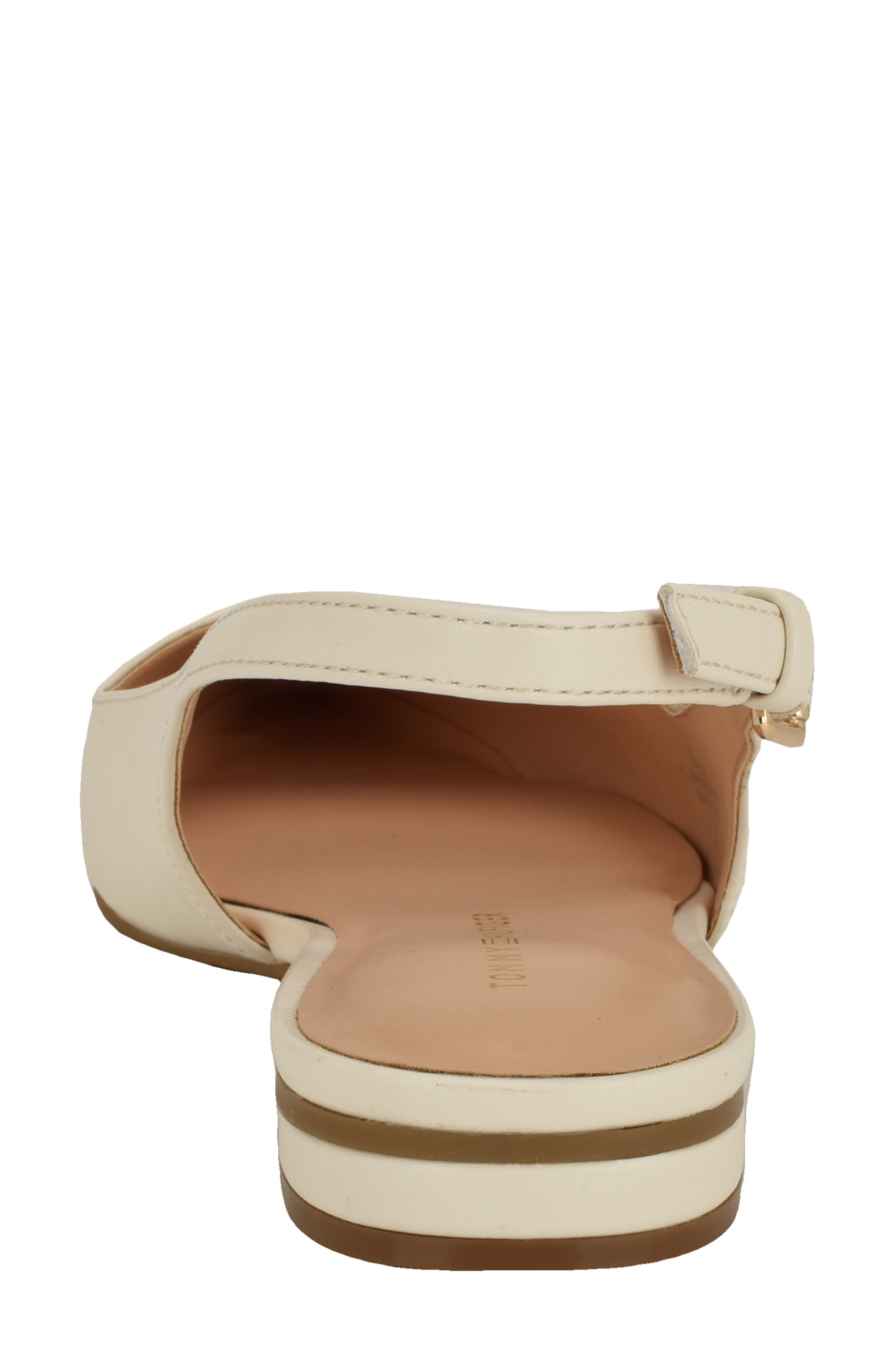 Velina Slingback Pointed Toe Flat, Alternate, color, IVORY