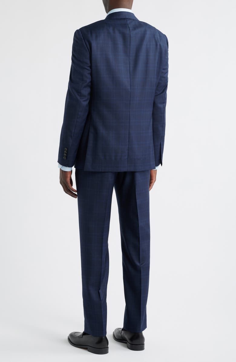 Heritage Gold Navy Plaid Wool Suit, Alternate, color, Navy