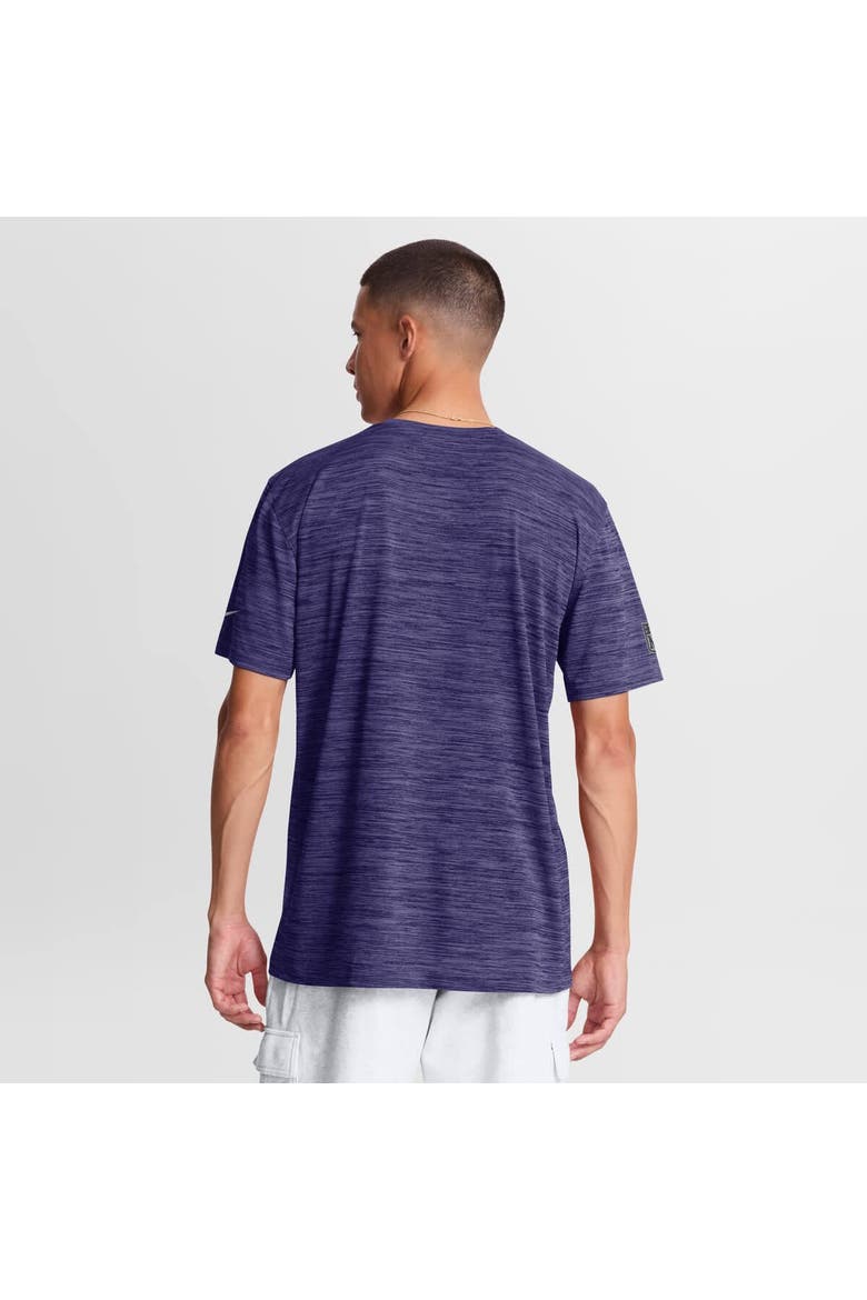 Men's Nike Purple Baltimore Ravens Sideline Double Covered Dri-FIT Velocity T-Shirt, Alternate, color, Purple