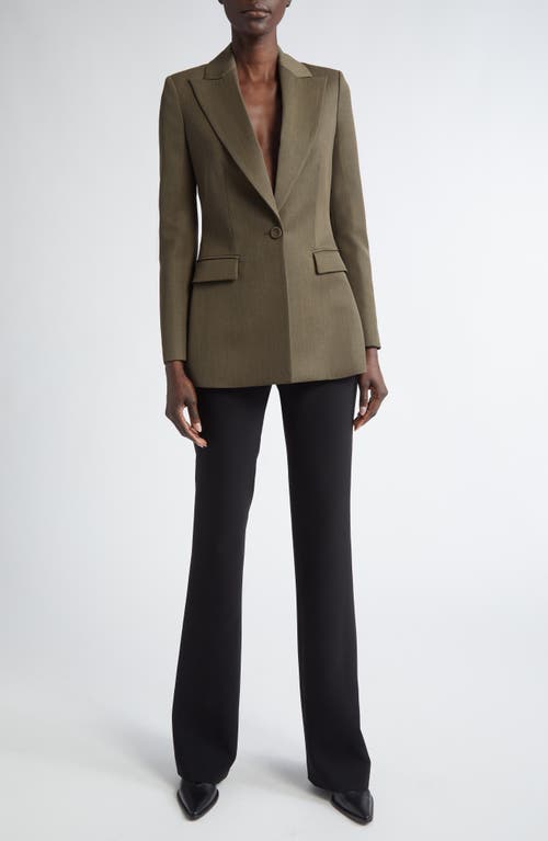 Altuzarra Beatty Virgin Wool Blazer In 000216 Dry Age Mel.