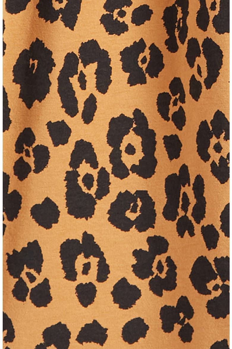 Kids' Ruffle Dress, Alternate, color, TAN BISCUIT CHEETAH