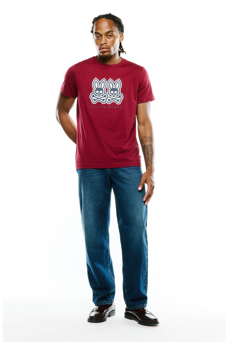 Ledger Pima Cotton Graphic T-Shirt, Alternate, color, RUMBA RED