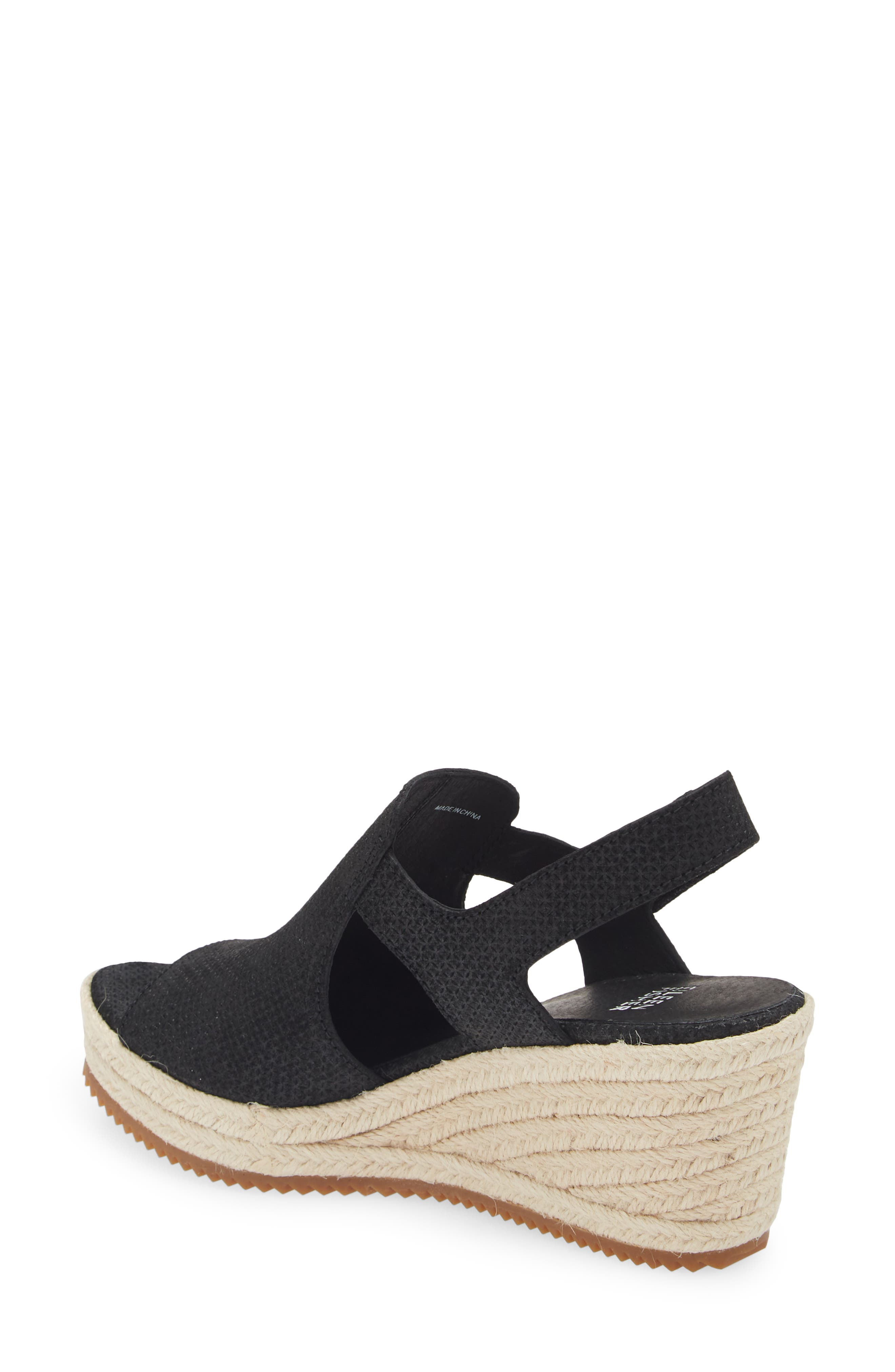 Eileen Fisher Wilda Slingback Espadrille Platform Wedge Sandal, Alternate, color, 