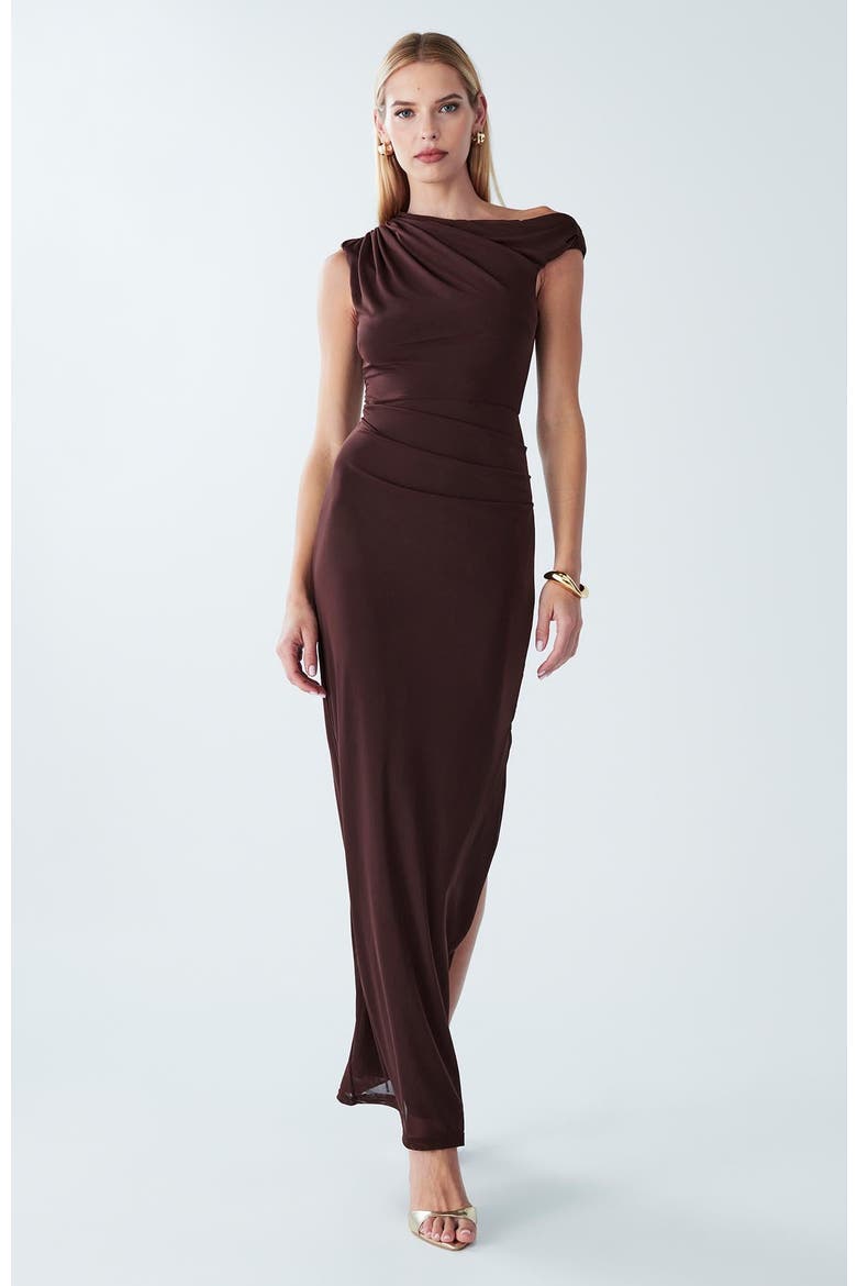 Freya Maxi Dress, Main, color, Chocolate