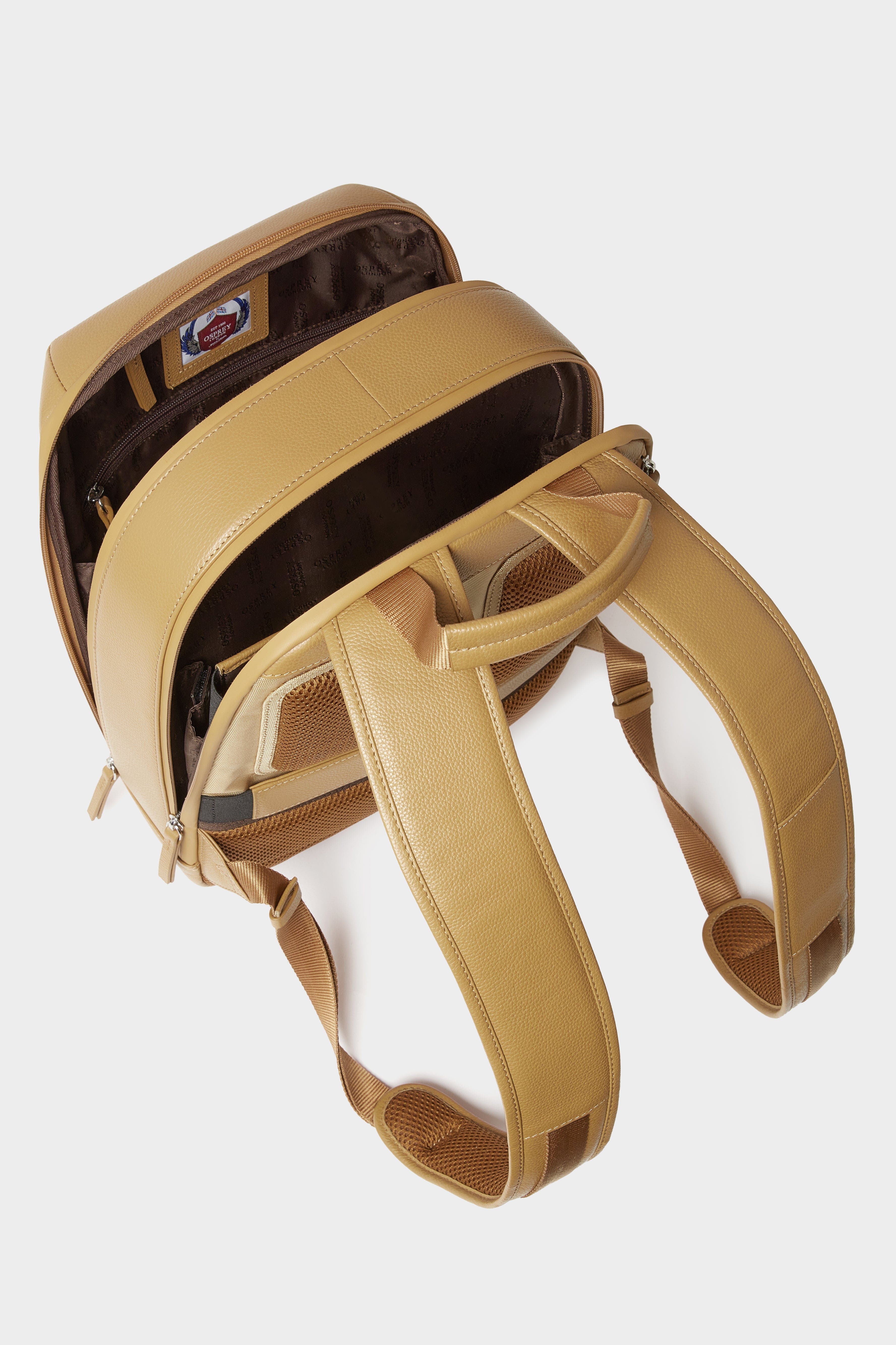 Osprey London The Venture Leather Backpack, Alternate, color, Tan