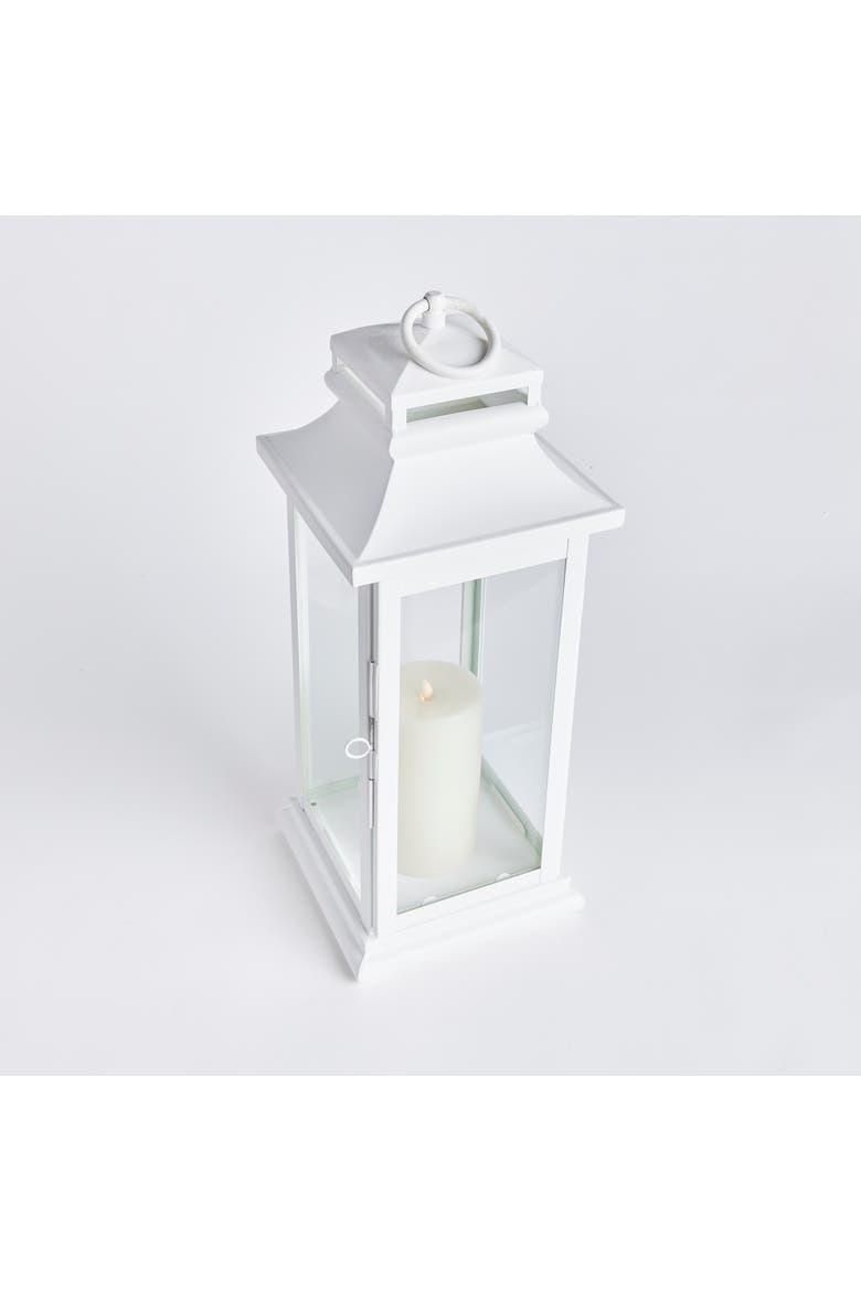 Matilda Outdoor Lantern Candle Holder, Alternate, color, White