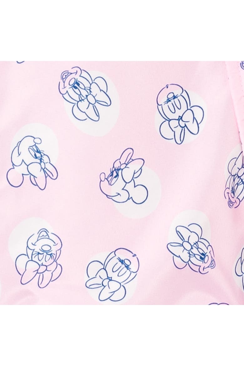 Minnie Mouse Hooded Footed One Piece Pram, Alternate, color, Minnie Mouse Pink
